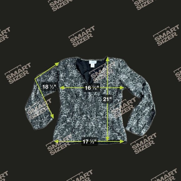 2/$18 SALE! Ann Taylor Loft XS Black Floral Faux Wrap Top 100% Silk Shell V Neck - Picture 2 of 7